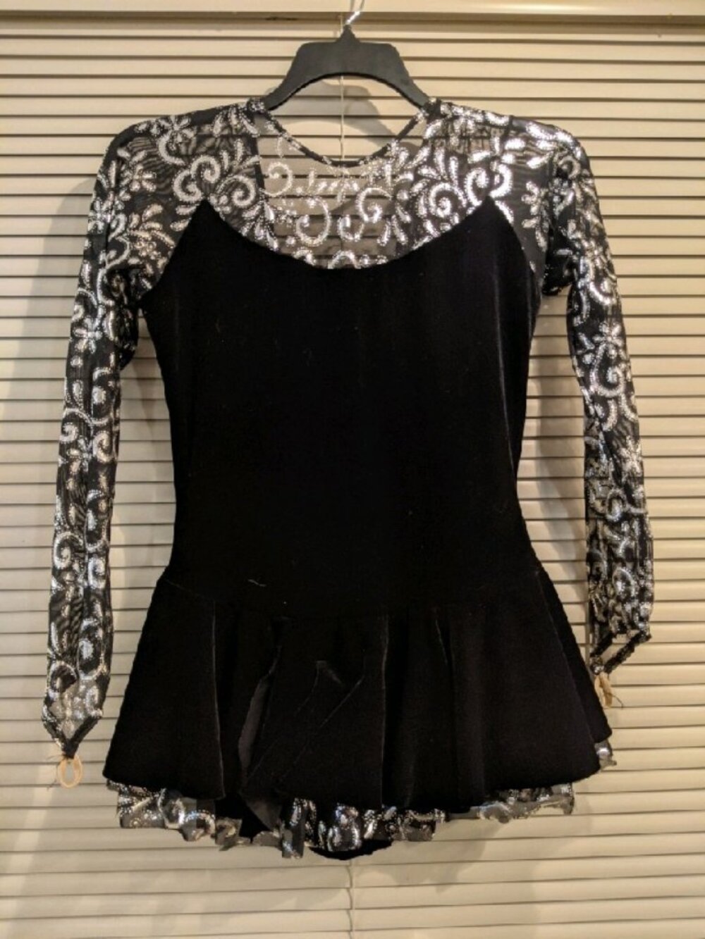 Black Velvet and Silver Sequin Costume